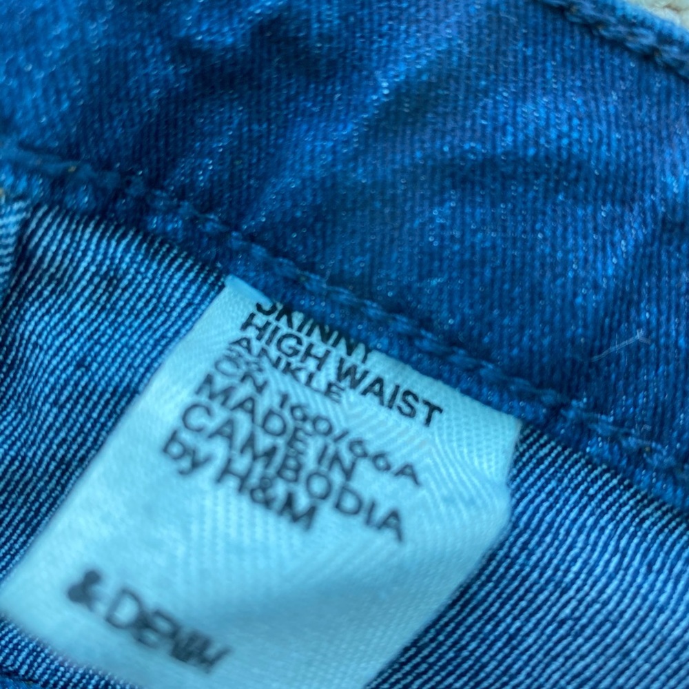 H&M Skinny high waist ankle jeans